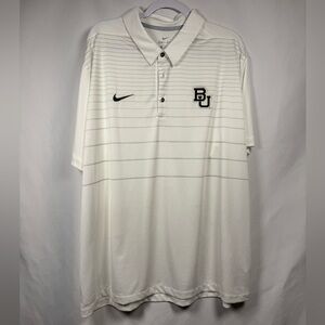 Nike Men’s DriFit Baylor University Polo White 3XL